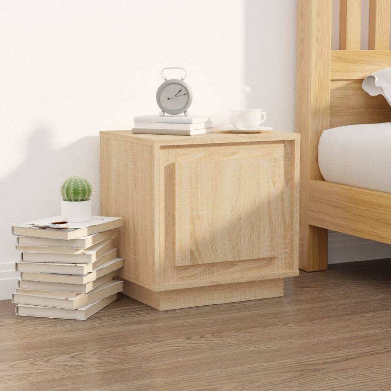 vidaXL Comodino Rovere Sonoma 44x35x45 cm in Legno Multistrato vidaXL Comodino Rovere Sonoma 44x35x45 cm in Legno Multistrato