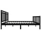 vidaXL Giroletto Nero in Legno Massello 140x190 cm vidaXL Giroletto Nero in Legno Massello 140x190 cm