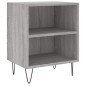 vidaXL Comodino Grigio Sonoma 40x30x50 cm in Legno Multistrato vidaXL Comodino Grigio Sonoma 40x30x50 cm in Legno Multistrato