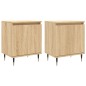 vidaXL Comodini 2 pz Rovere Sonoma 40x30x50 cm in Legno Multistrato vidaXL Comodini 2 pz Rovere Sonoma 40x30x50 cm in Legno Multistrato