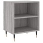 vidaXL Comodino Grigio Sonoma 40x30x50 cm in Legno Multistrato vidaXL Comodino Grigio Sonoma 40x30x50 cm in Legno Multistrato