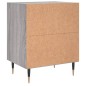 vidaXL Comodino Grigio Sonoma 40x30x50 cm in Legno Multistrato vidaXL Comodino Grigio Sonoma 40x30x50 cm in Legno Multistrato