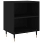 vidaXL Comodino Nero 40x30x50 cm in Legno Multistrato