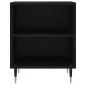 vidaXL Comodino Nero 40x30x50 cm in Legno Multistrato