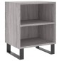 vidaXL Comodino Grigio Sonoma 40x30x50 cm in Legno Multistrato vidaXL Comodino Grigio Sonoma 40x30x50 cm in Legno Multistrato