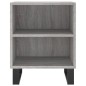 vidaXL Comodino Grigio Sonoma 40x30x50 cm in Legno Multistrato vidaXL Comodino Grigio Sonoma 40x30x50 cm in Legno Multistrato