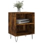 vidaXL Comodini Rovere Fumo 2 pz 40x30x50 cm in Legno Multistrato vidaXL Comodini Rovere Fumo 2 pz 40x30x50 cm in Legno Multistrato