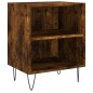 vidaXL Comodini Rovere Fumo 2 pz 40x30x50 cm in Legno Multistrato vidaXL Comodini Rovere Fumo 2 pz 40x30x50 cm in Legno Multistrato