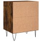 vidaXL Comodini Rovere Fumo 2 pz 40x30x50 cm in Legno Multistrato vidaXL Comodini Rovere Fumo 2 pz 40x30x50 cm in Legno Multistrato
