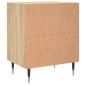 vidaXL Comodino Rovere Sonoma 40x30x50 cm in Legno Multistrato