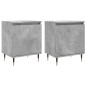 vidaXL Comodini 2 pz Grigio Cemento 40x30x50 cm in Legno Multistrato vidaXL Comodini 2 pz Grigio Cemento 40x30x50 cm in Legno Multistrato