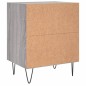 vidaXL Comodini Grigio Sonoma 2 pz 40x30x50 cm in Legno Multistrato vidaXL Comodini Grigio Sonoma 2 pz 40x30x50 cm in Legno Multistrato