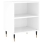 vidaXL Comodini 2 pz Bianco Lucido 40x30x50 cm in Legno Multistrato vidaXL Comodini 2 pz Bianco Lucido 40x30x50 cm in Legno Multistrato