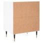 vidaXL Comodini 2 pz Bianco Lucido 40x30x50 cm in Legno Multistrato vidaXL Comodini 2 pz Bianco Lucido 40x30x50 cm in Legno Multistrato