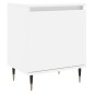vidaXL Comodino Bianco 40x30x50 cm in Legno Multistrato vidaXL Comodino Bianco 40x30x50 cm in Legno Multistrato