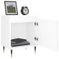 vidaXL Comodino Bianco 40x30x50 cm in Legno Multistrato vidaXL Comodino Bianco 40x30x50 cm in Legno Multistrato