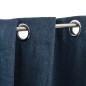 Tende Oscuranti Effetto Lino con Occhielli 2 pz Blu 140x245 cm Tende Oscuranti Effetto Lino con Occhielli 2 pz Blu 140x245 cm