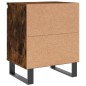 vidaXL Comodini Rovere Fumo 2 pz 40x30x50 cm in Legno Multistrato vidaXL Comodini Rovere Fumo 2 pz 40x30x50 cm in Legno Multistrato