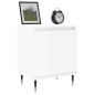 vidaXL Comodini 2 pz Bianco Lucido 40x30x50 cm in Legno Multistrato vidaXL Comodini 2 pz Bianco Lucido 40x30x50 cm in Legno Multistrato