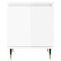 vidaXL Comodini 2 pz Bianco Lucido 40x30x50 cm in Legno Multistrato vidaXL Comodini 2 pz Bianco Lucido 40x30x50 cm in Legno Multistrato