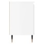 vidaXL Comodini 2 pz Bianco Lucido 40x30x50 cm in Legno Multistrato vidaXL Comodini 2 pz Bianco Lucido 40x30x50 cm in Legno Multistrato