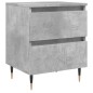 vidaXL Comodino Grigio Cemento 40x35x50 cm in Legno Multistrato vidaXL Comodino Grigio Cemento 40x35x50 cm in Legno Multistrato