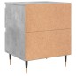 vidaXL Comodino Grigio Cemento 40x35x50 cm in Legno Multistrato vidaXL Comodino Grigio Cemento 40x35x50 cm in Legno Multistrato