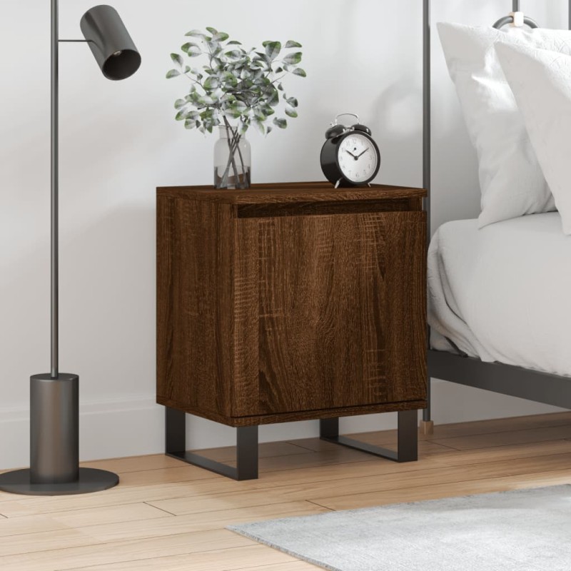 vidaXL Comodino Rovere Marrone 40x30x50 cm in Legno Multistrato vidaXL Comodino Rovere Marrone 40x30x50 cm in Legno Multistrato