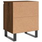 vidaXL Comodino Rovere Marrone 40x30x50 cm in Legno Multistrato vidaXL Comodino Rovere Marrone 40x30x50 cm in Legno Multistrato