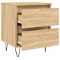 vidaXL Comodini 2pz Rovere Sonoma 40x35x50 cm in Legno Multistrato vidaXL Comodini 2pz Rovere Sonoma 40x35x50 cm in Legno Multistrato