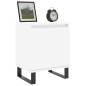 vidaXL Comodini 2 pz Bianco Lucido 40x30x50 cm in Legno Multistrato vidaXL Comodini 2 pz Bianco Lucido 40x30x50 cm in Legno Multistrato