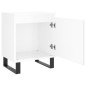 vidaXL Comodini 2 pz Bianco Lucido 40x30x50 cm in Legno Multistrato vidaXL Comodini 2 pz Bianco Lucido 40x30x50 cm in Legno Multistrato