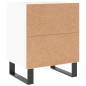 vidaXL Comodini 2 pz Bianco Lucido 40x30x50 cm in Legno Multistrato vidaXL Comodini 2 pz Bianco Lucido 40x30x50 cm in Legno Multistrato