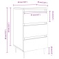 vidaXL Comodini 2 pz Rovere Sonoma 40x35x69 cm in Legno Multistrato vidaXL Comodini 2 pz Rovere Sonoma 40x35x69 cm in Legno Multistrato