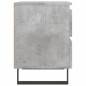 vidaXL Comodino Grigio Cemento 40x35x50 cm in Legno Multistrato