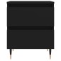 vidaXL Comodini 2pz Neri 40x35x50 cm in Legno Multistrato
