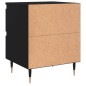 vidaXL Comodini 2pz Neri 40x35x50 cm in Legno Multistrato