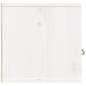 Pensili 2 pz Bianchi 60x30x30 cm in Legno Massello di Pino Pensili 2 pz Bianchi 60x30x30 cm in Legno Massello di Pino
