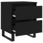 vidaXL Comodini 2pz Neri 40x35x50 cm in Legno Multistrato vidaXL Comodini 2pz Neri 40x35x50 cm in Legno Multistrato