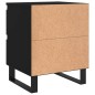 vidaXL Comodini 2pz Neri 40x35x50 cm in Legno Multistrato vidaXL Comodini 2pz Neri 40x35x50 cm in Legno Multistrato
