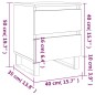 vidaXL Comodini 2pz Neri 40x35x50 cm in Legno Multistrato vidaXL Comodini 2pz Neri 40x35x50 cm in Legno Multistrato