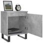 vidaXL Comodini 2 pz Grigio Cemento 40x30x50 cm in Legno Multistrato