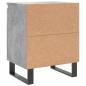 vidaXL Comodini 2 pz Grigio Cemento 40x30x50 cm in Legno Multistrato