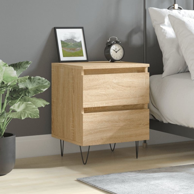 vidaXL Comodino Rovere Sonoma 40x35x50 cm in Legno Multistrato vidaXL Comodino Rovere Sonoma 40x35x50 cm in Legno Multistrato