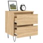 vidaXL Comodino Rovere Sonoma 40x35x50 cm in Legno Multistrato vidaXL Comodino Rovere Sonoma 40x35x50 cm in Legno Multistrato