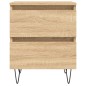vidaXL Comodino Rovere Sonoma 40x35x50 cm in Legno Multistrato vidaXL Comodino Rovere Sonoma 40x35x50 cm in Legno Multistrato