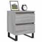 vidaXL Comodino Grigio Sonoma 40x35x50 cm in Legno Multistrato vidaXL Comodino Grigio Sonoma 40x35x50 cm in Legno Multistrato