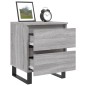 vidaXL Comodino Grigio Sonoma 40x35x50 cm in Legno Multistrato vidaXL Comodino Grigio Sonoma 40x35x50 cm in Legno Multistrato
