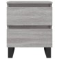 vidaXL Comodino Grigio Sonoma 40x35x50 cm in Legno Multistrato vidaXL Comodino Grigio Sonoma 40x35x50 cm in Legno Multistrato