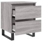 vidaXL Comodino Grigio Sonoma 40x35x50 cm in Legno Multistrato vidaXL Comodino Grigio Sonoma 40x35x50 cm in Legno Multistrato